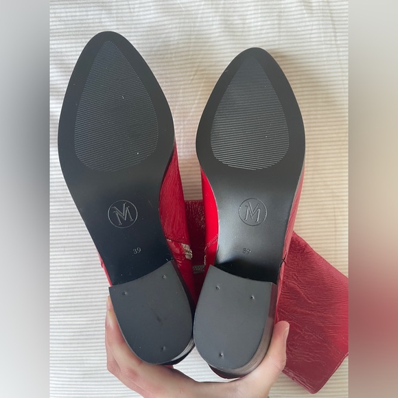 NEW Modern Vice Red Patent Leather Santa Monica Boots - Picture 4 of 4